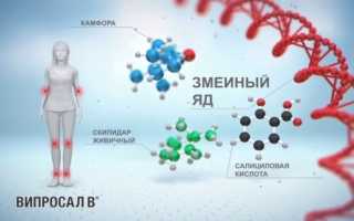 Применение препарата Випросал при болезнях суставов и их лечении