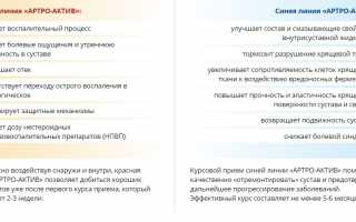 Препарат Артро-Актив для лечения суставов и поддержания здоровья