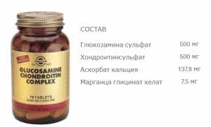 Комплекс Solgar с хондроитином и глюкозамином для суставов и их здоровья