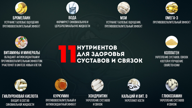 Нутриенты для здоровья суставов и связок