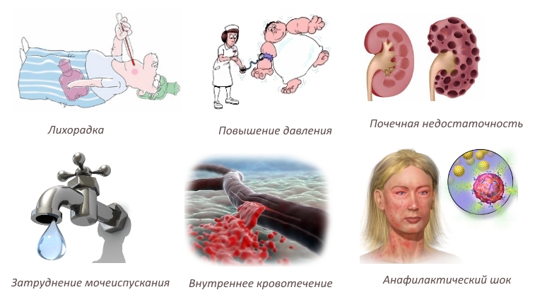 Побочные эффекты при передозировке