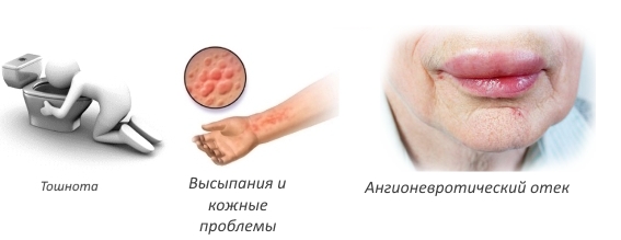 Побочные реакции Структума