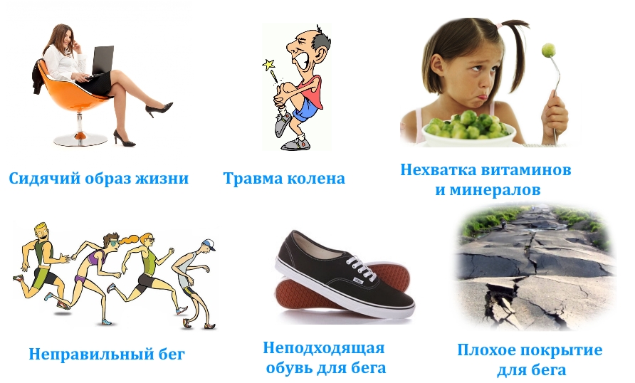 Частые причины боли в колене при беге