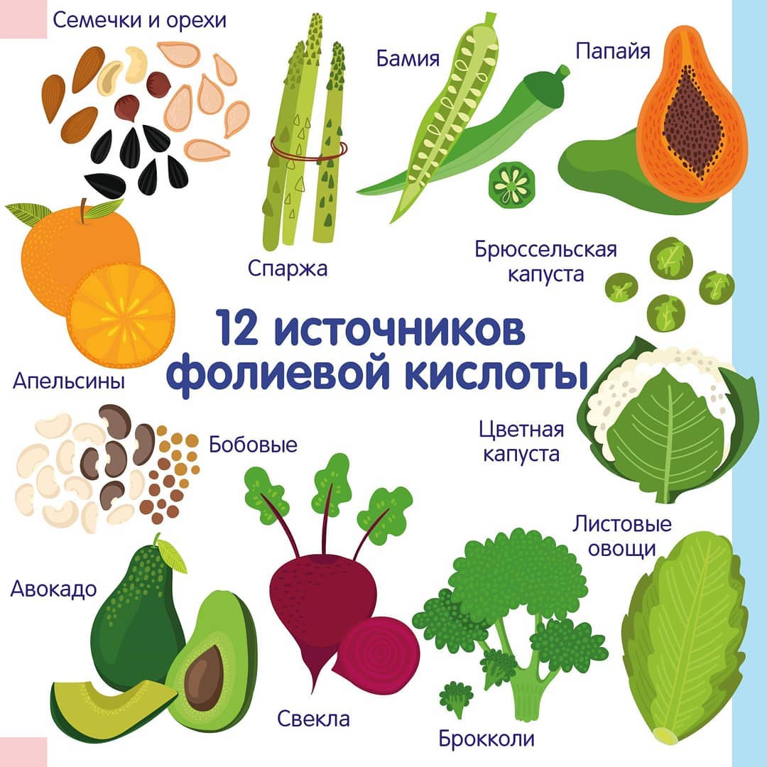 Источники фолиевой кислоты