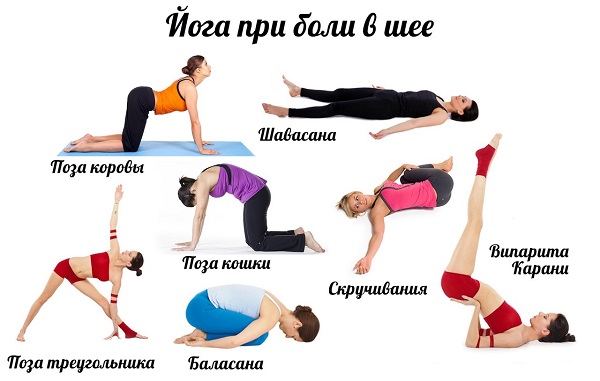 Йога при боли в шее