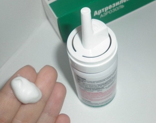 Консистенция аэрозоля Артрозилен