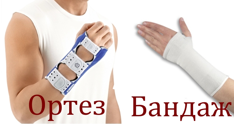 Ортез и бандаж на запястье