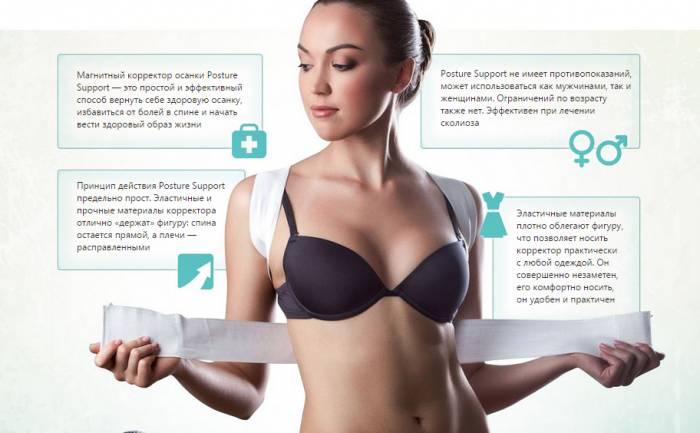 Преимущества корректора осанки Magnetic Posture Support