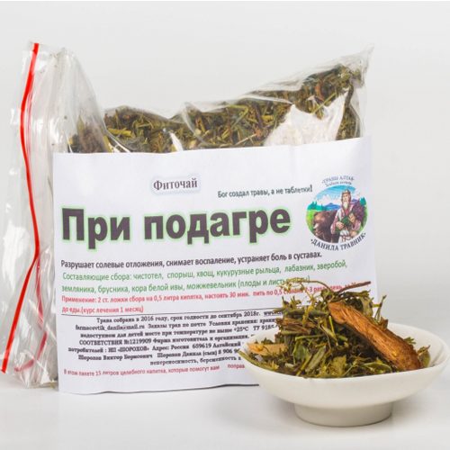 Травяной сбор при подагре