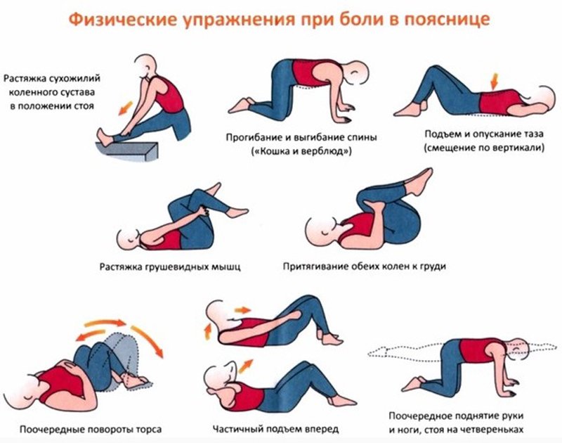 Упражнения при боли в спине