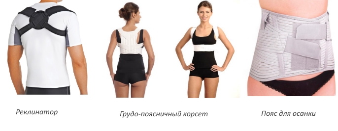 Виды корректоров осанки